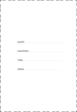 Black cloured text and dotted outline by white background