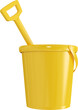Yellow bucket and shovel