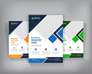 Wall Mural - Blue corporate identity cover business vector design, Flyer brochure advertising abstract background, Leaflet Modern poster magazine layout template, Annual report for presentation.  Flyer