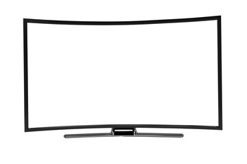 Sticker - Blank television set against white background