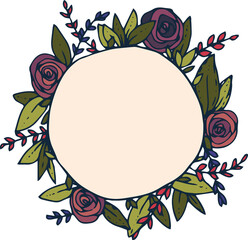 Wall Mural - Vector image of wreath