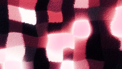 Aufkleber - Background with bright shimmering squares. Motion. Wavy background with flashing squares in retro style. Distorted wavy background with flickering squares