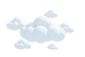 Aufkleber - Digitally generated image of clouds 