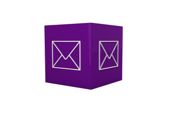 Sticker - Email app cube