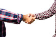 © vectorfusionart - Male partners shaking hands