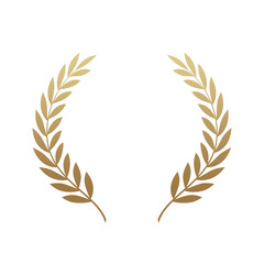 golden laurel wreath transparent background for element award design