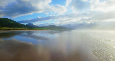 Wall Mural - Tranquil scene of beach against sky