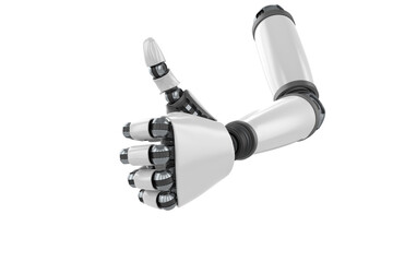 Canvas Print - Robotic arm showing thumbs up