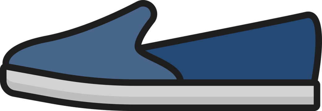 Shoe line icon, men or women footwear boot