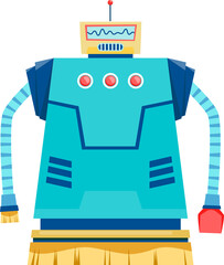 Aufkleber - Ai future robot cute cartoon character personage