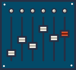 Poster - Retro dashboard control panel, spacecraft element