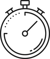 Poster - Stopwatch timer isolated stop watch tracker icon