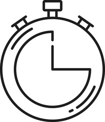 Poster - Stopwatch timer isolated stop watch tracker icon