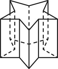 Poster - Star simple geometric shape, mathematics object