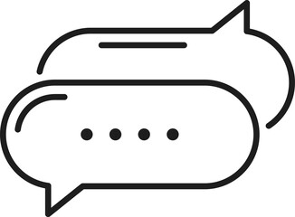 Aufkleber - Dialogue bubble balloon isolated speech box
