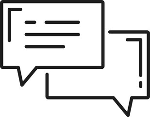 Fototapete - Message or chatting box, think memo speech bubble