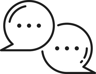 Fototapete - Dialog message doodle speech bubble abstract memo