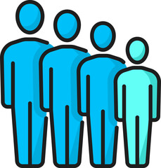 Society community people, business team icon