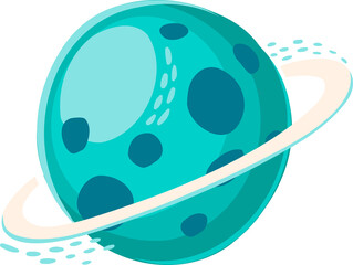Poster - Blue planet martians world isolated alien galaxy