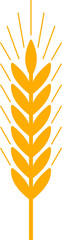 Sticker - Wheat ear, agriculture cereal grain spikes icon