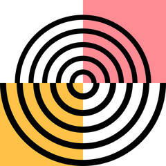 Poster - Abstract pattern geometric shape psychedelic swirl