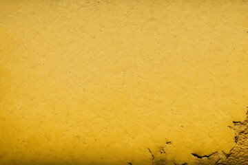 Wall Mural - yellow mustard colored peeling paint concrete cement stucco abstract texture, industrial chic, generative ai