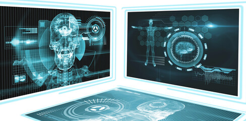 Composite image of different application interface
