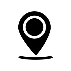 Poster - Location pin vector illustration symbol on white background..eps