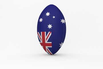 Wall Mural - Australian flag rugby ball