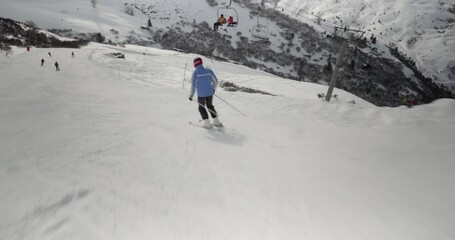 Sticker - Skiing in the Alps