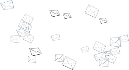 Poster - Abstract image of message icons