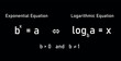 © SAMYA - Exponential equation and logarithmic equation formula.