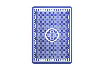 Wall Mural - Computer graphic image of blue playing card