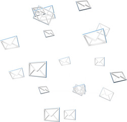 Poster - Abstract image of message icons