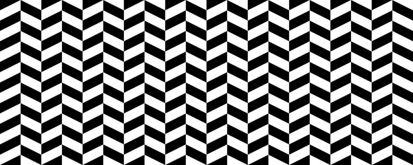 Wall Mural - Herringbone seamless pattern. Black and white chevron background. Repeating zigzag texture with diagonal lines. Textile and fabric print design swatch. Vector illustration and wallpaper