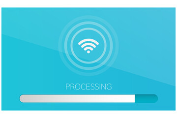 Poster - Composite image of wifi connection