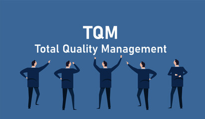 Poster - TQM Total Quality Management business standard organization