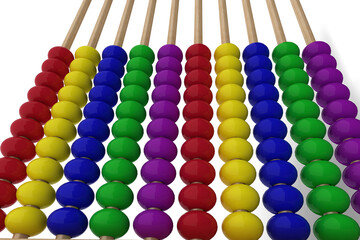 Poster - Graphic image of toy abacus