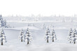 Composite image of snow covered trees