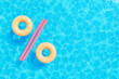 inflatable laps and pool noodles forming discount icon