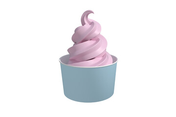 Poster - 3D Composite image of a cupcake