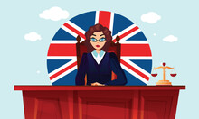 Female Judge Law Court Legal Justice Lawyer United Kingdom England 