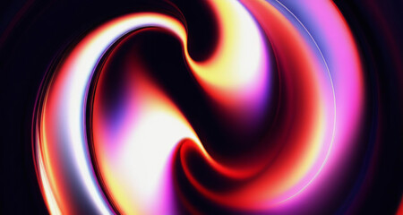 Canvas Print - colored loop abstract background