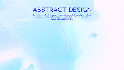 Abstract Futuristic Vector Background with Liquid  Shapes and Lines. Modern Colorful Gradient Wallpaper. Trendy Digital Design for Your Poster, Banner, Template, Web Page.