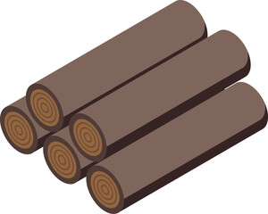 Poster - Wood trees icon isometric vector. Book publication. Open shape