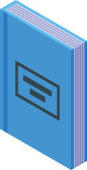 Poster - School book icon isometric vector. Study education. Open science