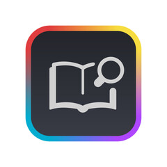 Sticker - Search Book - Pictogram (icon) 