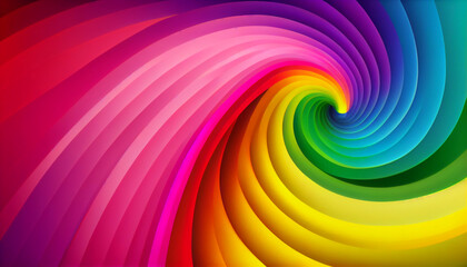 Wall Mural - Generative AI, Rainbow Rhapsody: An Energetic and Playful Gradient Design