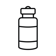 Wall Mural - water bottle icon vector design template in white background
