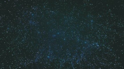 Poster - Slow Travel Into Space Motion Graphics/ 4k animation of a cosmos background with thin stars flickering and slow forward motion into space